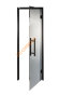 Дверь стеклянная Grandis GS 7х20-G-H-Bl коробка алюминий Diamond Black