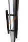 Дверь стеклянная Grandis GS 7х21-G-H-Bl коробка алюминий Diamond Black