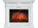 Электрокамин Electrolux Sphere Plus EFP/P-2720RLS с порталом Firelight Colonna 25U угловой, белый 