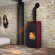 Печь-камин EdilKamin FLAMMA 14 CS BORDEAUX